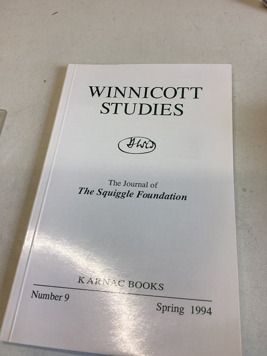 Winnicott Studies The Journal of Squiggle Foundation Number 9 Spring 1994