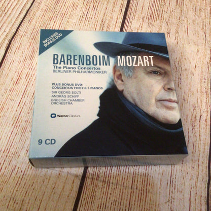 Barenboim: Mozart Piano Concertos 9xCDs, DVD Box Set, 825646191925