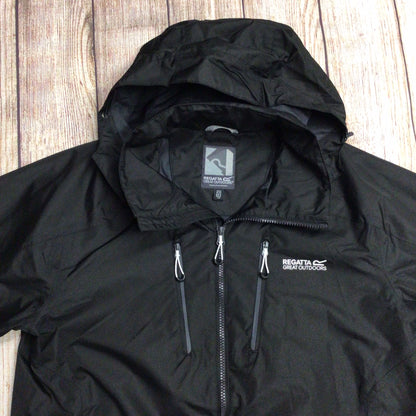 Regatta Black Lightweight Waterproof Jacket Size M