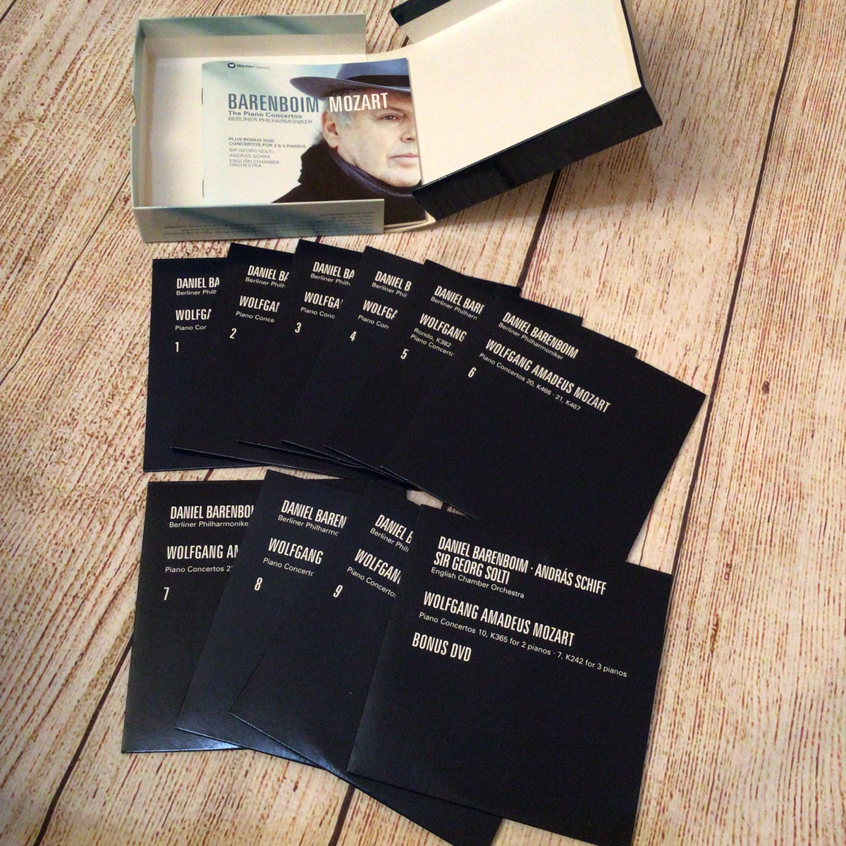 Barenboim: Mozart Piano Concertos 9xCDs, DVD Box Set, 825646191925