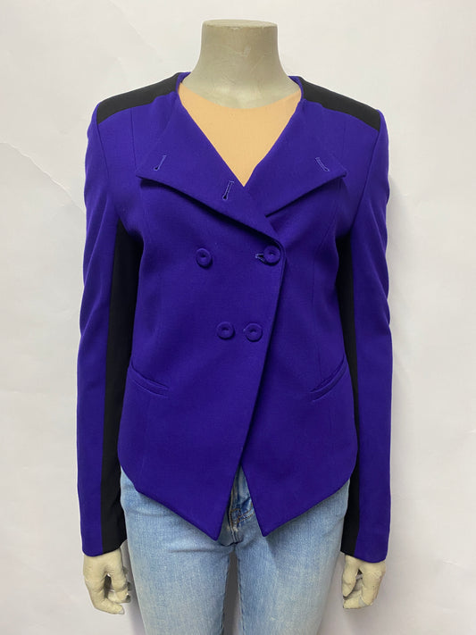Baukjen Purple Double Breasted Tuxedo Style Jacket 10