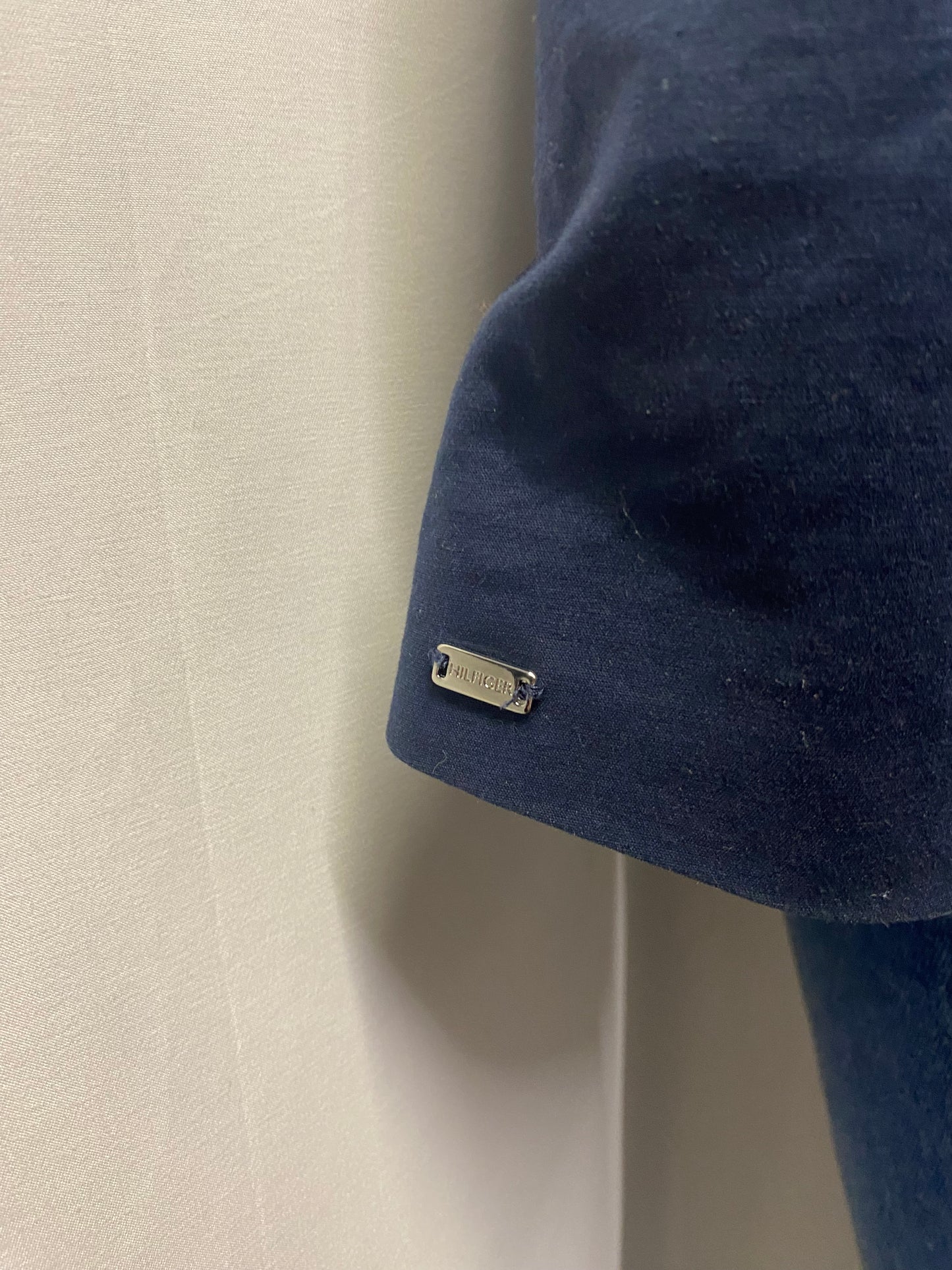 Tommy Hilfiger Navy Blue Cotton Blazer 8