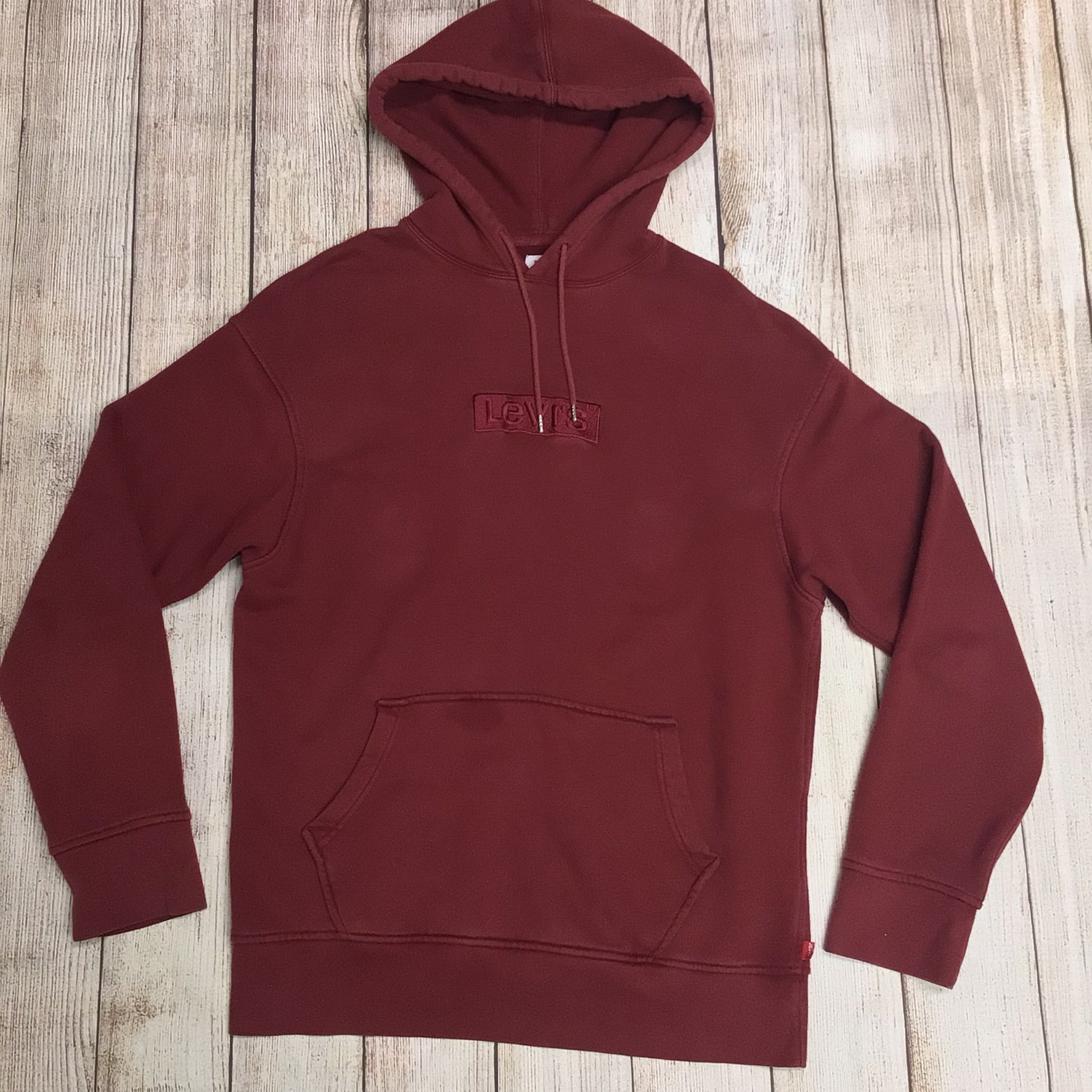 Levi s Red Pullover Cotton Blend Hoodie Jumper Size M Shop for Shelter