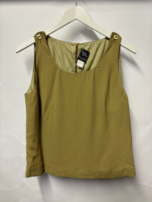 Paola Antonini Khaki Button Vest 14