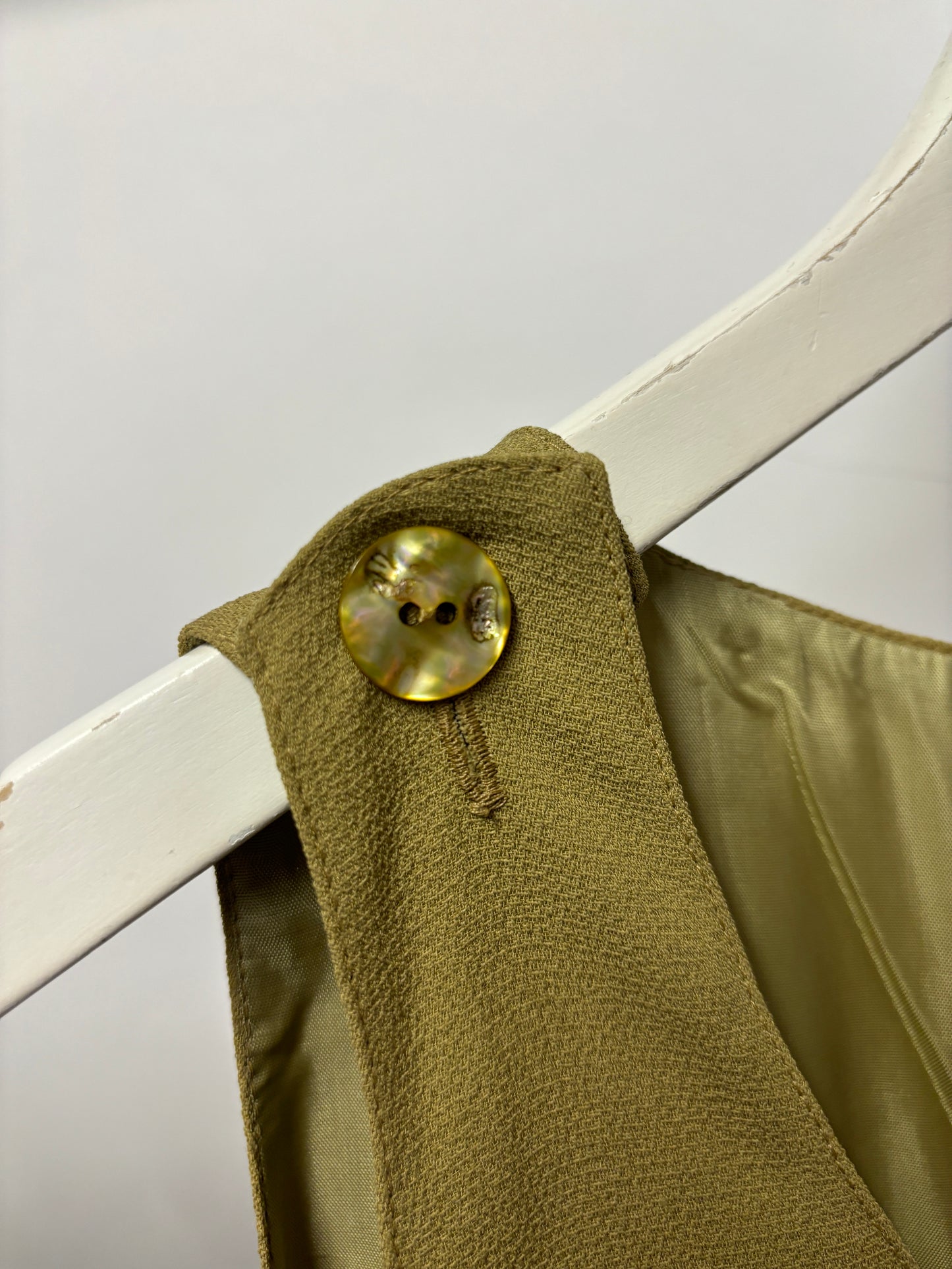 Paola Antonini Khaki Button Vest 14