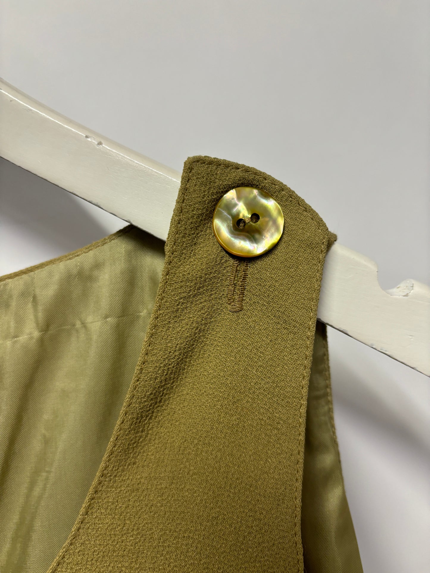 Paola Antonini Khaki Button Vest 14