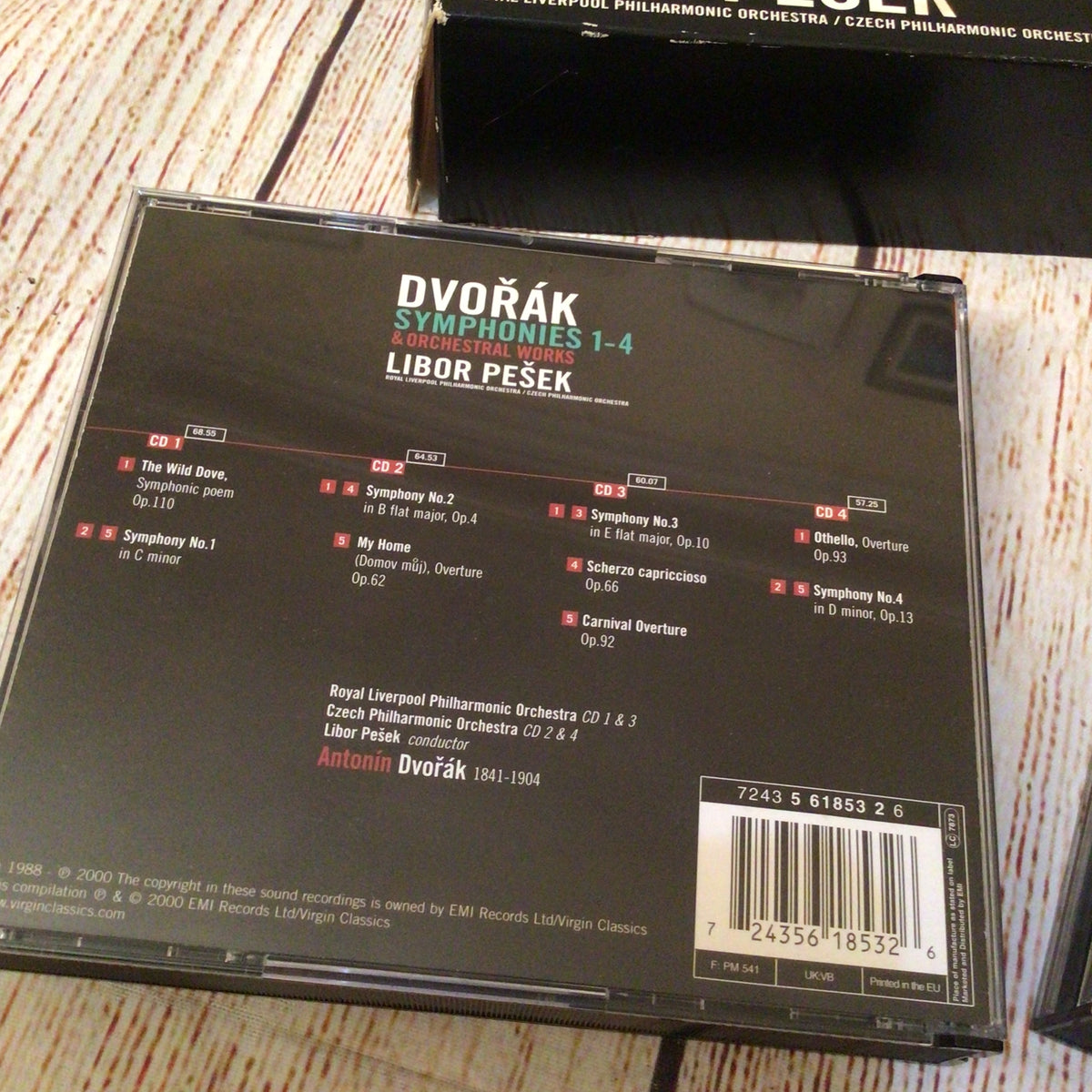Dvořák - Symphonies 1-9 & Orchestral Works, 8xCDs Box Set, 724356185326