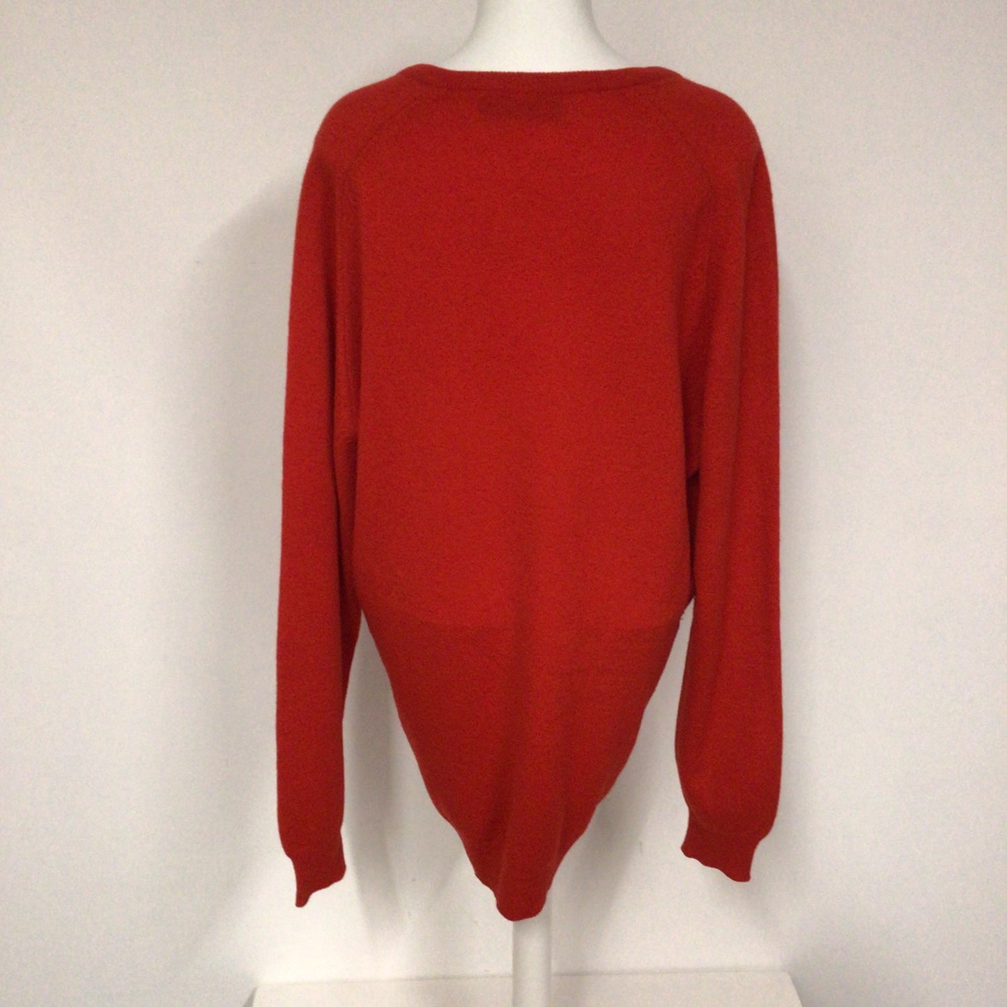 Lyle & Scott Gleneagles Red V Neck 100% Lambswool Jumper Size Ch 48" (approx.)