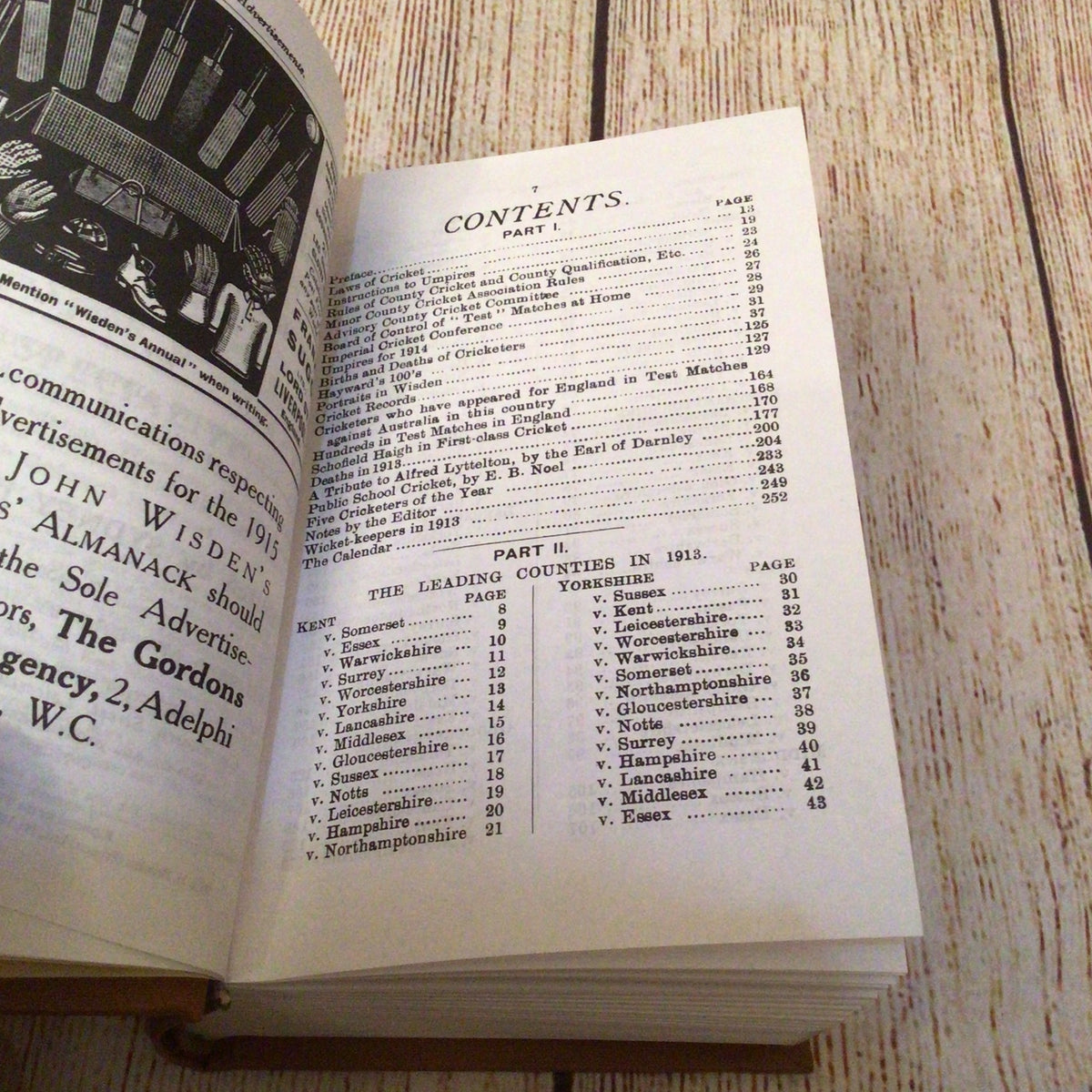 John Wisden's Cricketers' Almanack for 1914, Willows Reprint No. 187 of 500