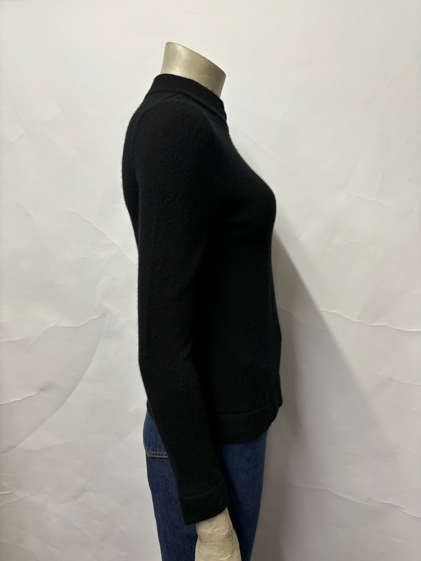 Hobbs Black Merino and Cashmere Talia Jumper XS BNWT