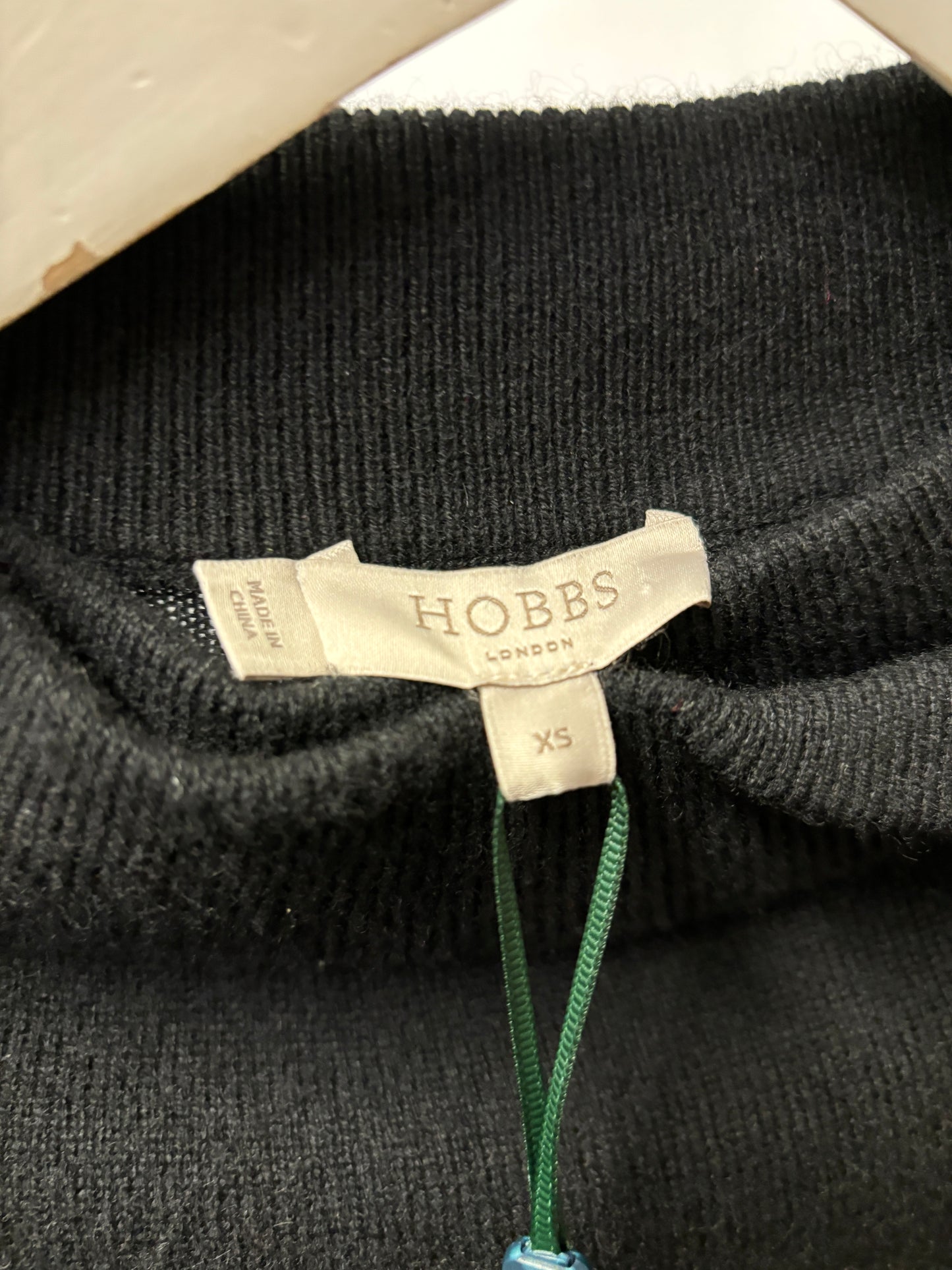 Hobbs Black Merino and Cashmere Talia Jumper XS BNWT