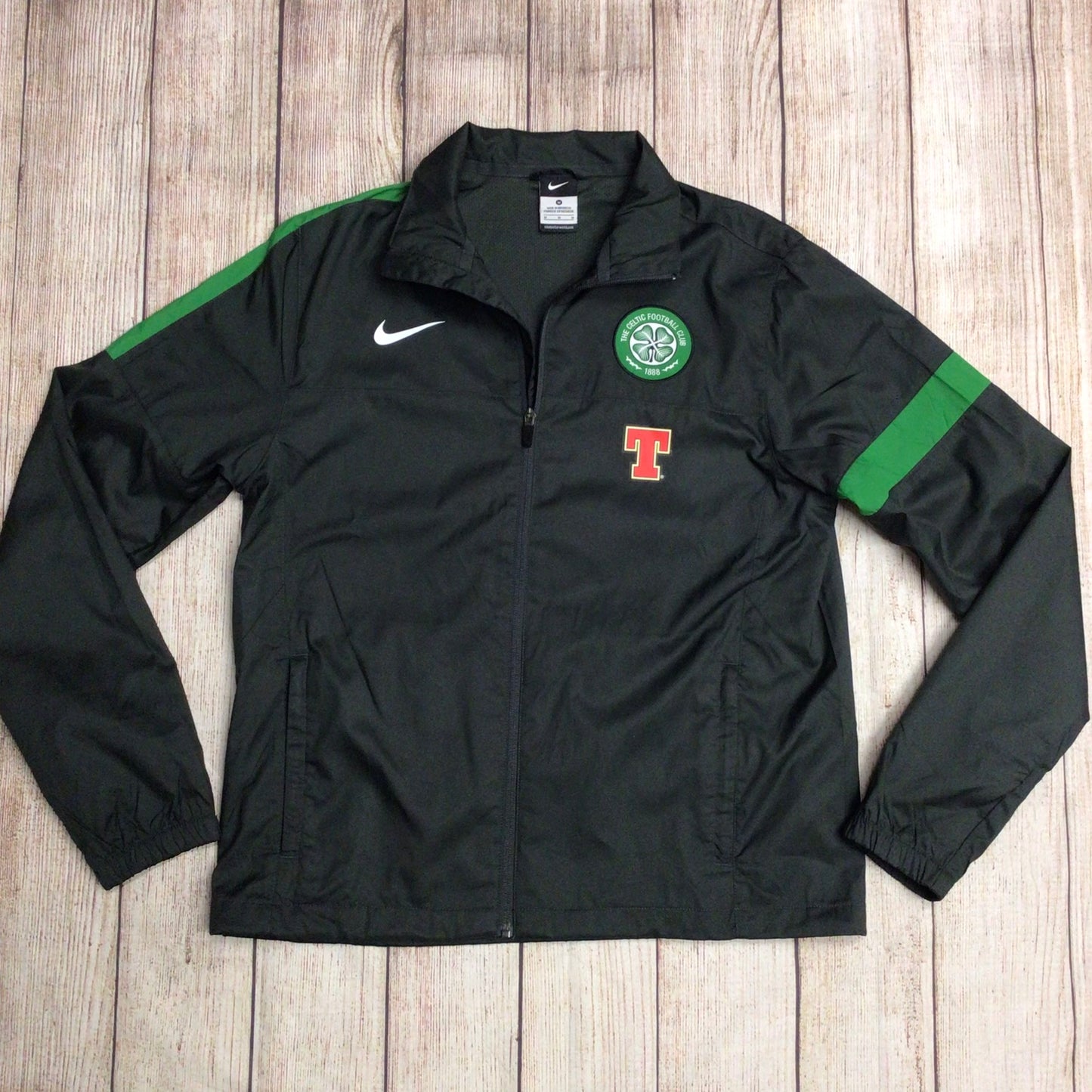 Nike Celtic FC Football Club Dark Green Full Zip Jacket Size M