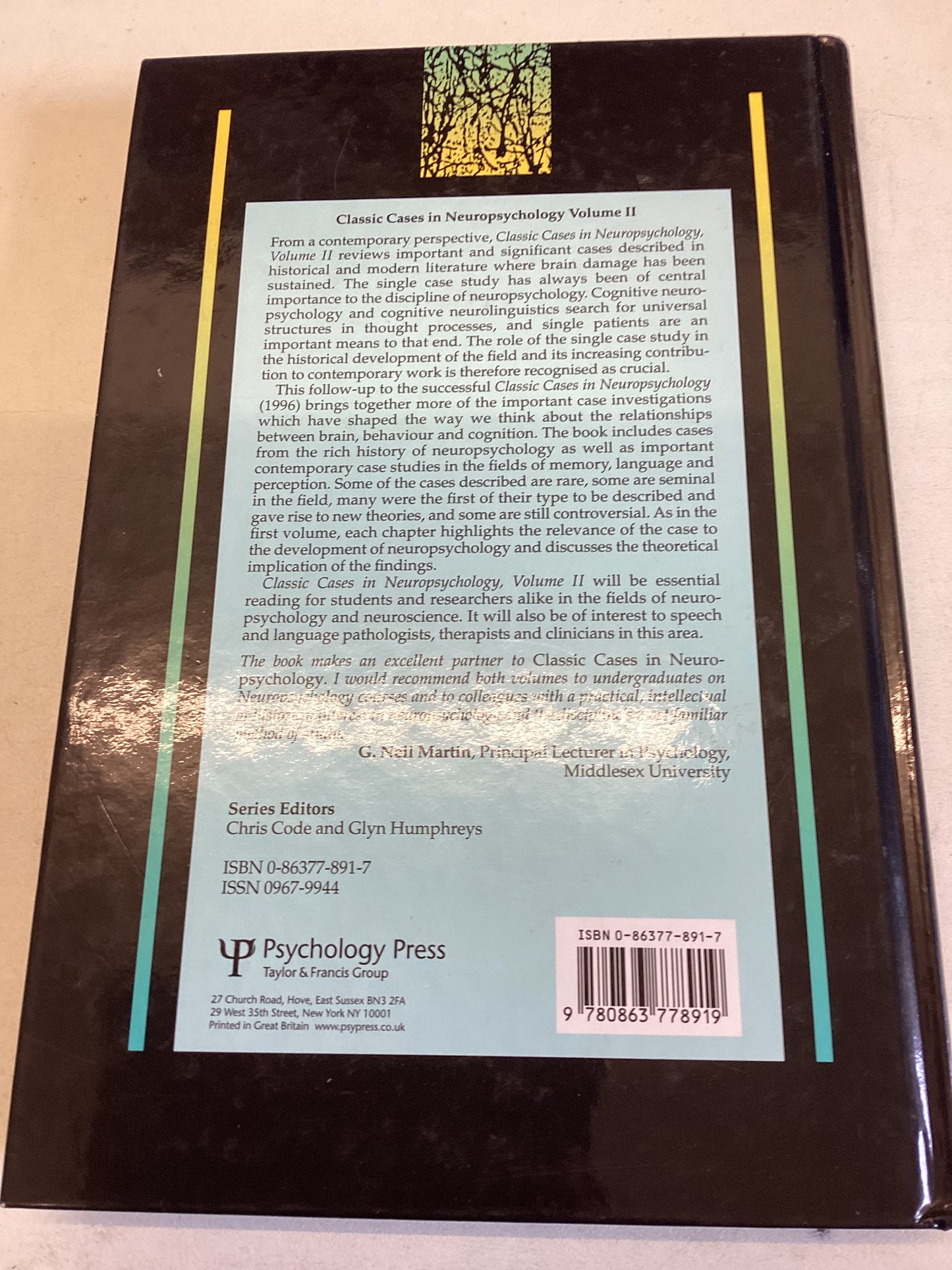 Classic Cases In Neuropsychology Volume 11 Code, Wallesch, Joanette & Lecours