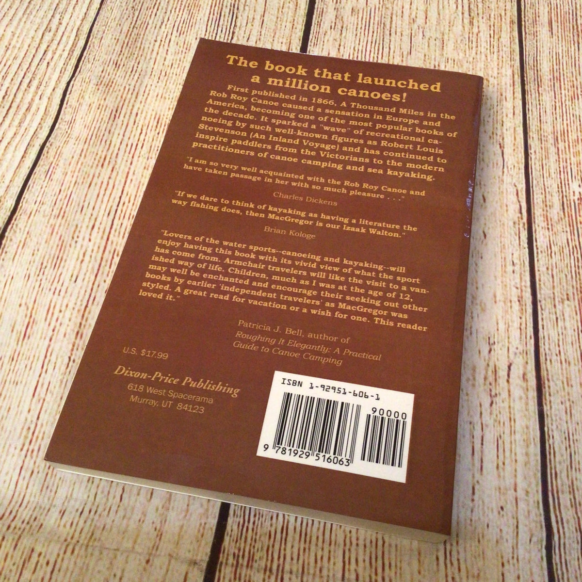 A Thousand Miles in the Rob Roy Canoe by J. MacGregor (2000) 9781929516063