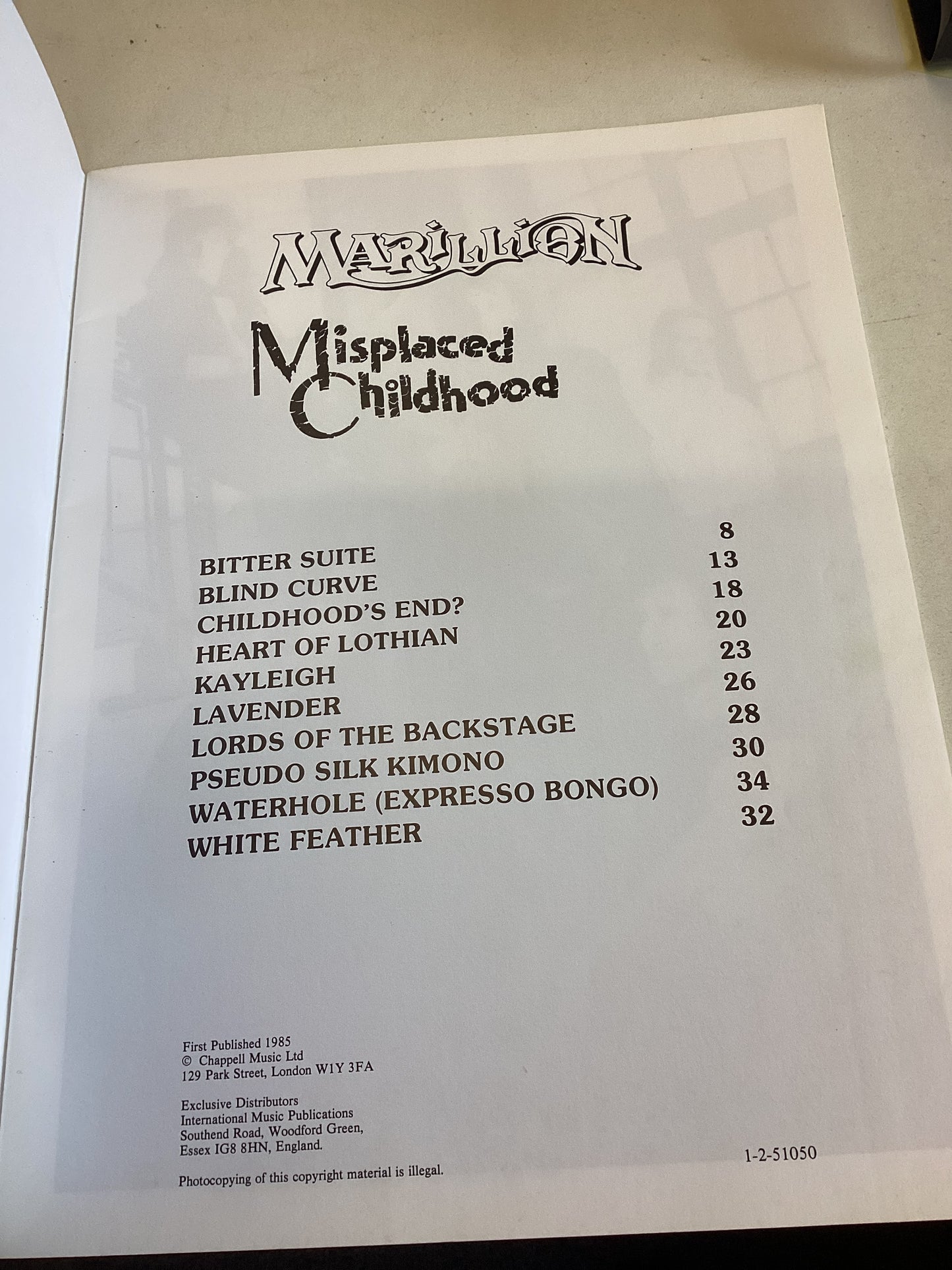 Marillion Misplaced Childhood
