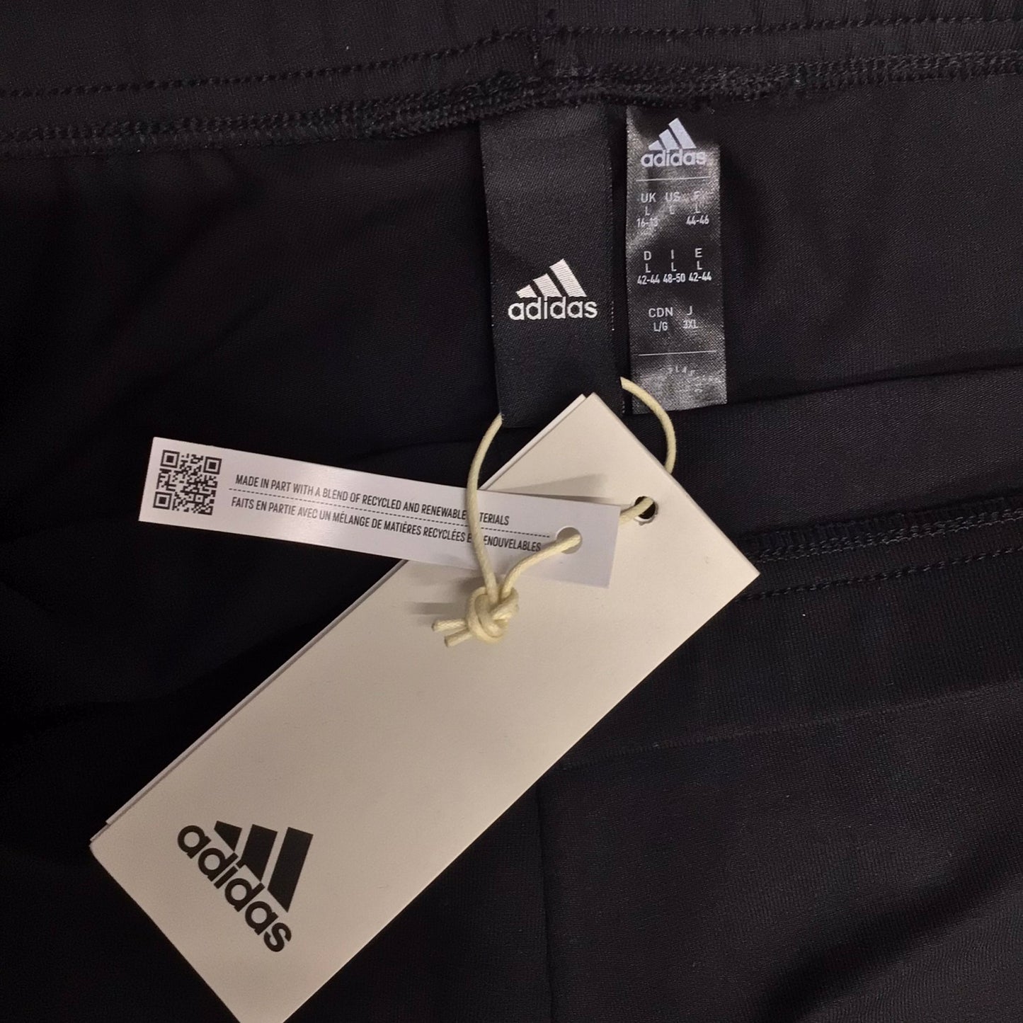 BNWT Adidas Black High Rise Tight Fit 7/8 Leggings Size L (16-18 UK)