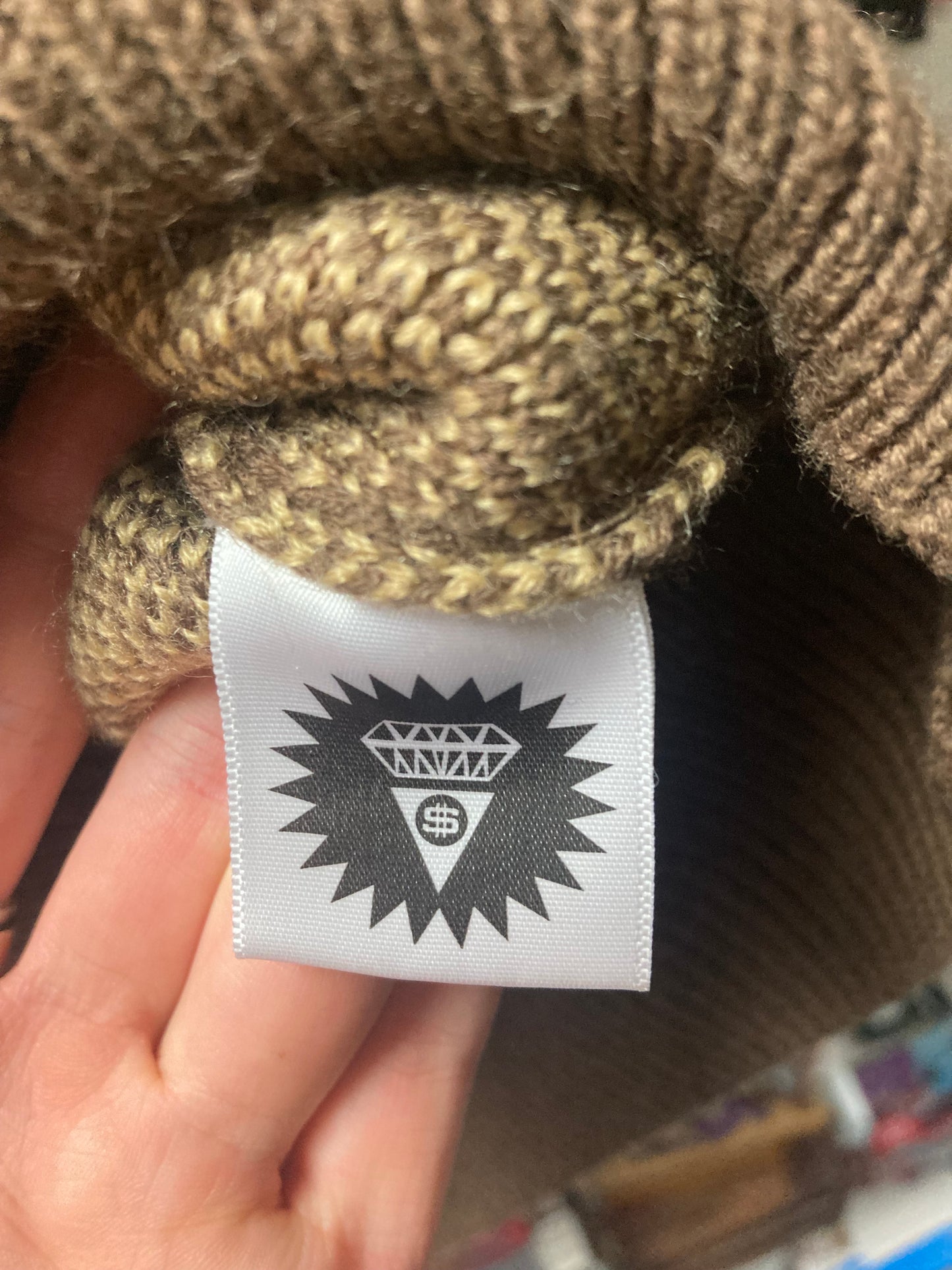 Ice Cream Brown Monogram Knitted Vest Size Medium