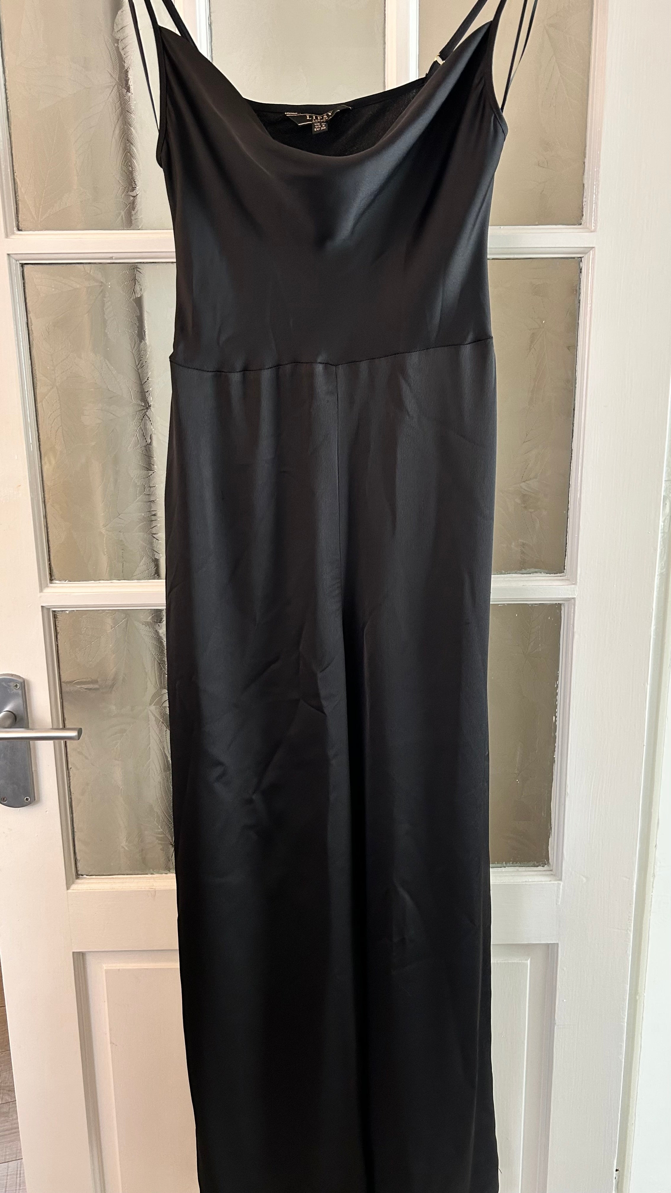 Lipsy black jumpsuit sales