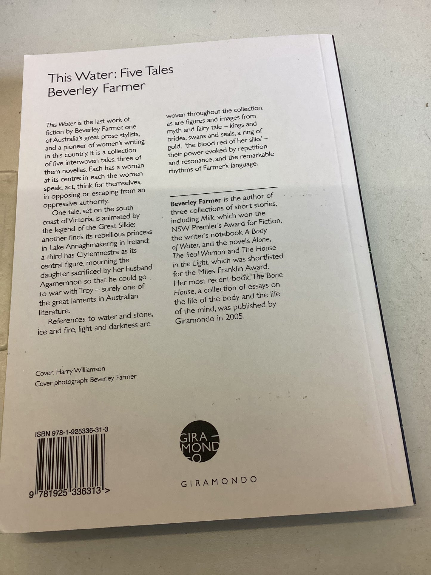 This Water Five Tales Beverley Farmer