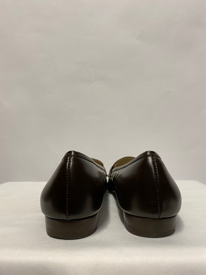 Salvatore Ferragamo Brown Leather Slip On Shoes 5
