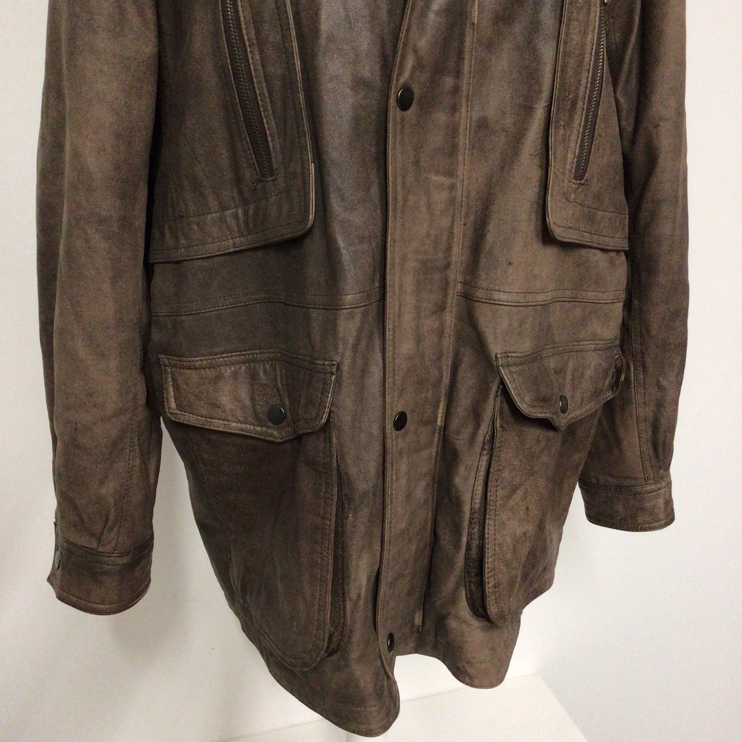 Jargon Brown Soft Genuine Leather Jacket Size M