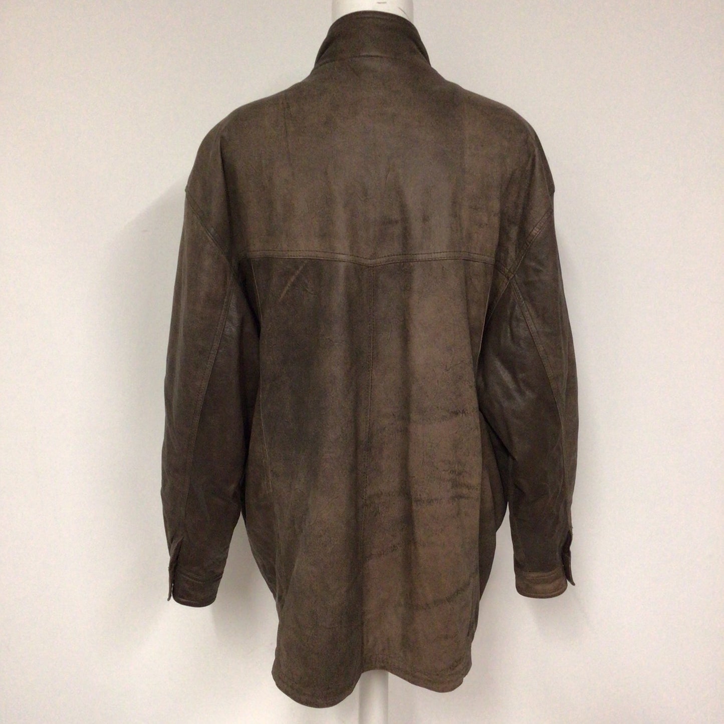 Jargon Brown Soft Genuine Leather Jacket Size M