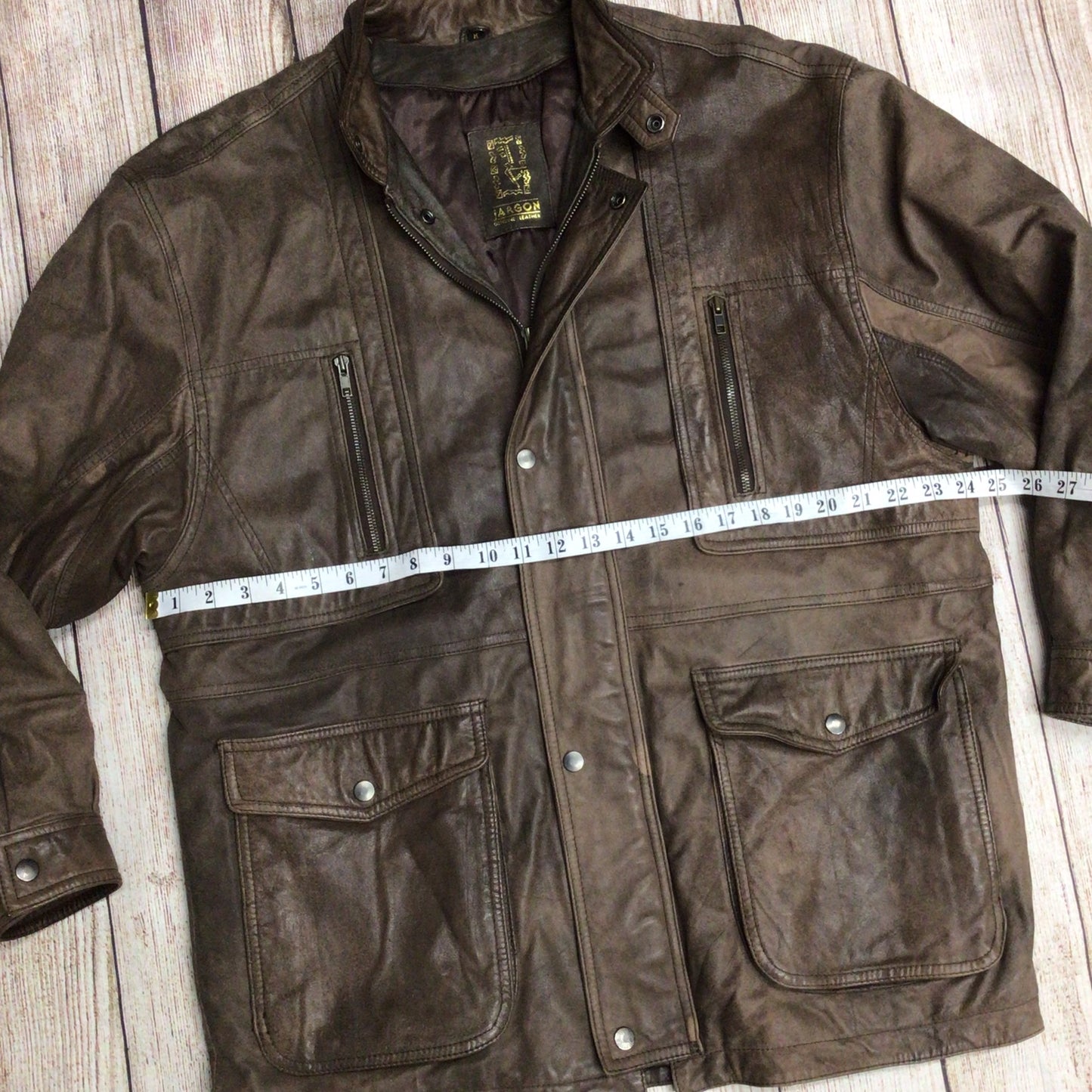 Jargon Brown Soft Genuine Leather Jacket Size M