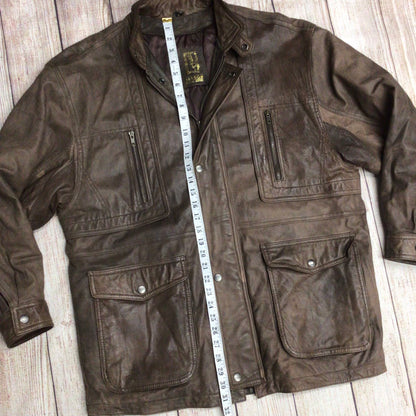 Jargon Brown Soft Genuine Leather Jacket Size M