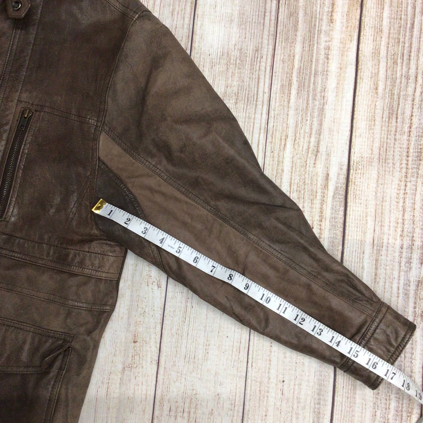 Jargon Brown Soft Genuine Leather Jacket Size M