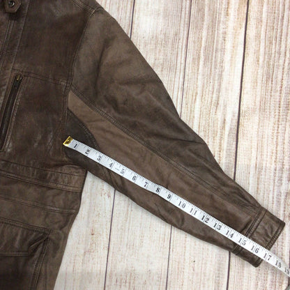 Jargon Brown Soft Genuine Leather Jacket Size M