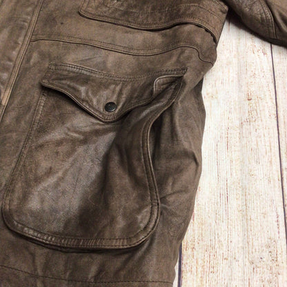 Jargon Brown Soft Genuine Leather Jacket Size M