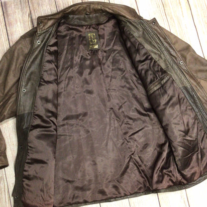 Jargon Brown Soft Genuine Leather Jacket Size M