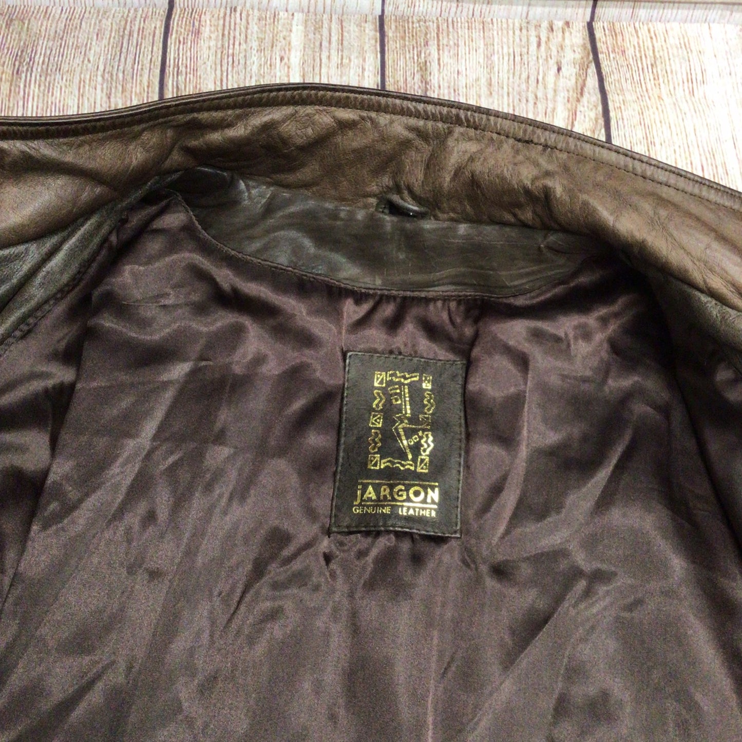 Jargon Brown Soft Genuine Leather Jacket Size M