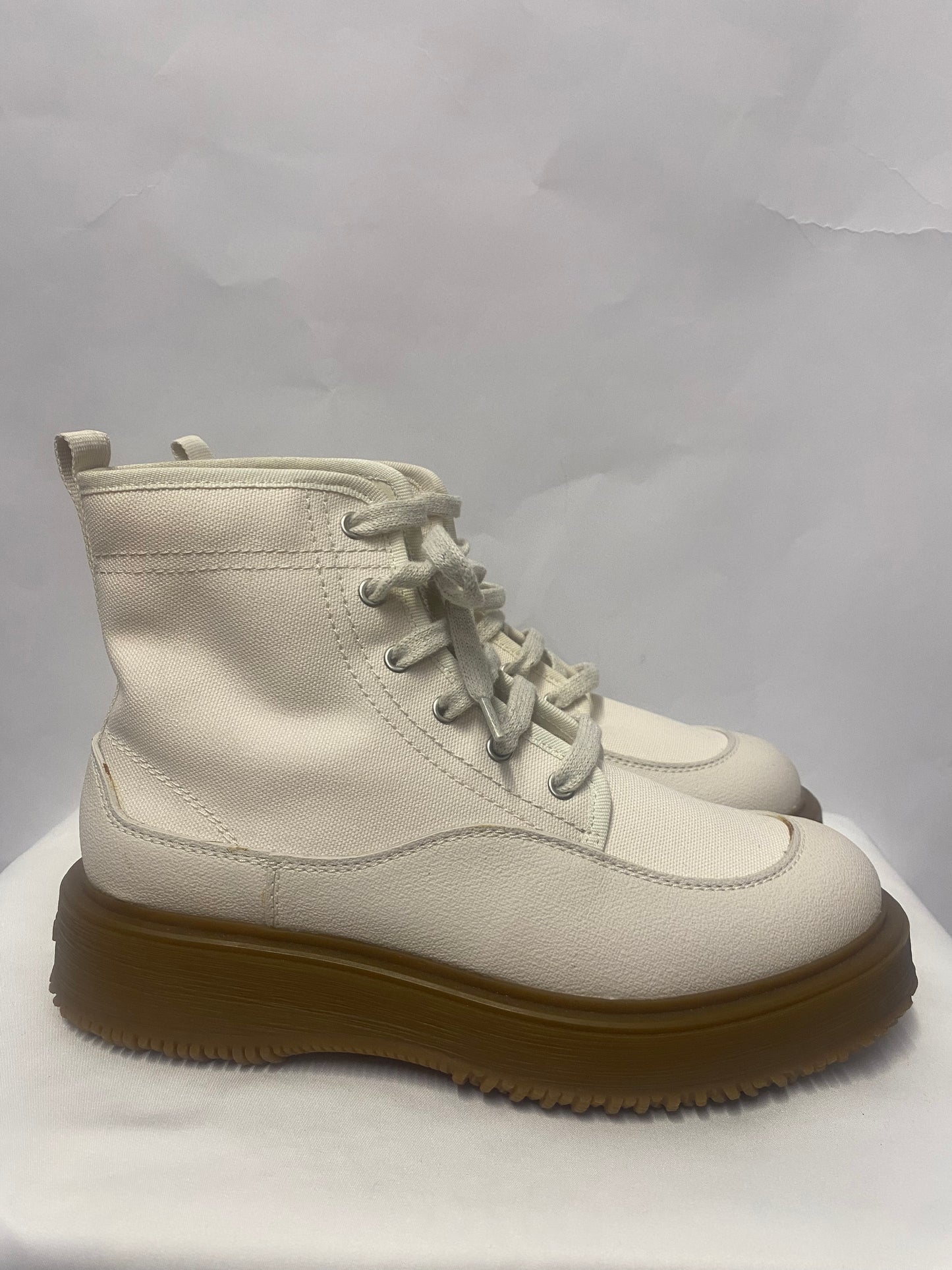 Hogan Cream Canvas Recycled High Top 3R Trainers 6/39