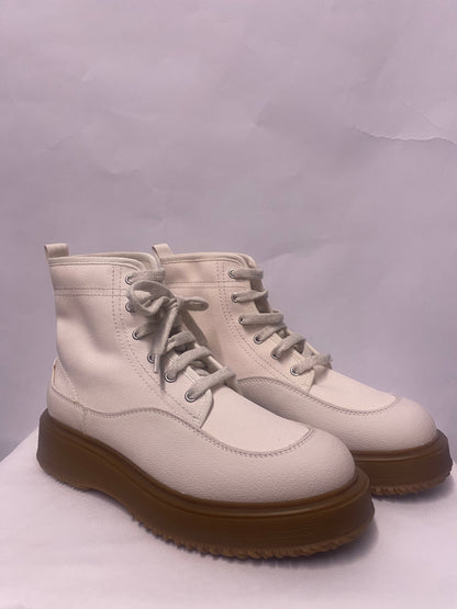 Hogan Cream Canvas Recycled High Top 3R Trainers 6/39