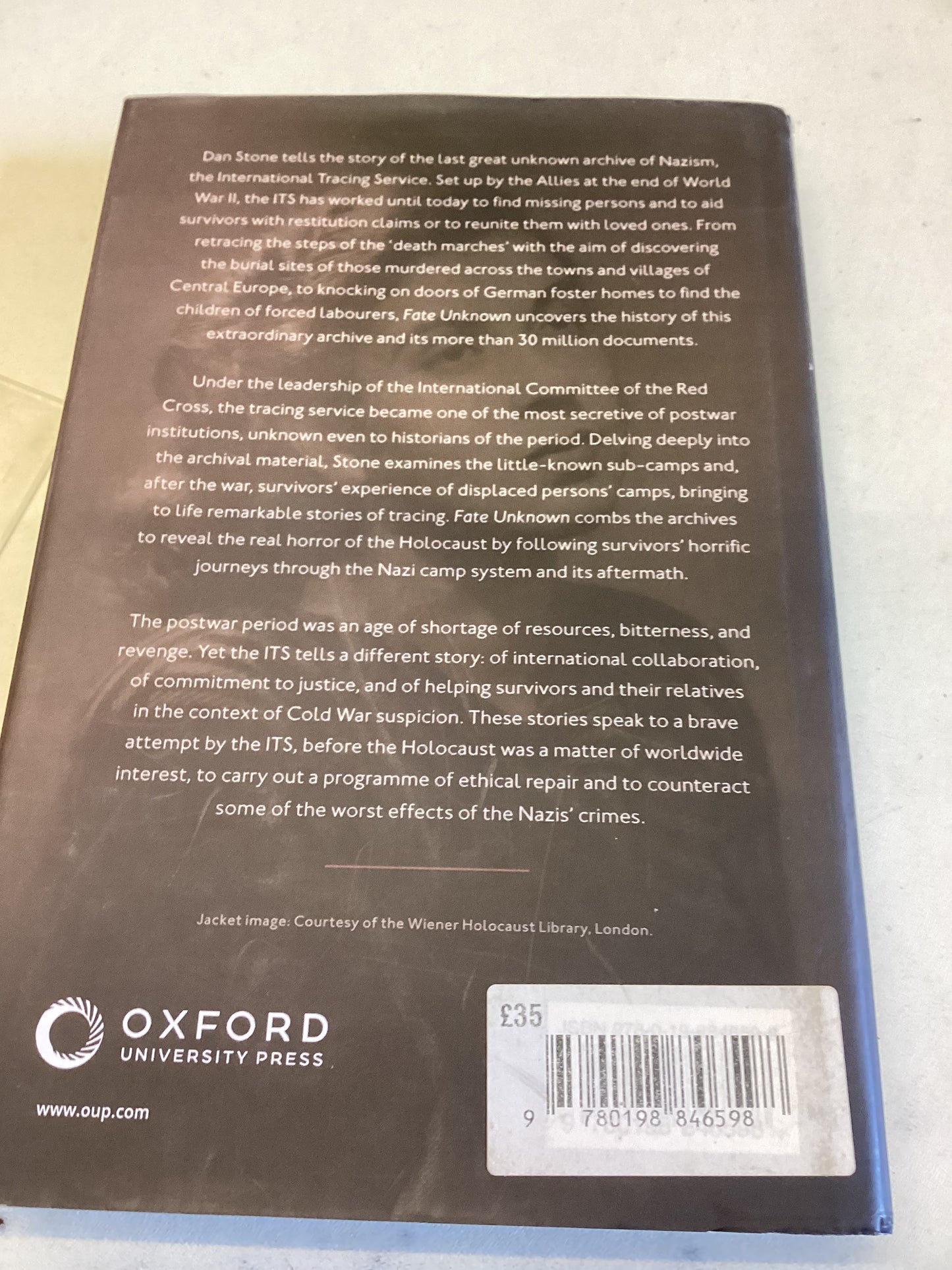 Fate Unknown Tracing The Missing After World War 11 & The Holocaust Dan Stone