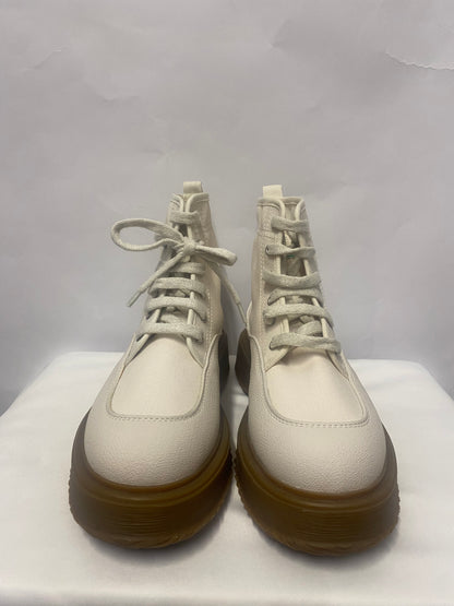 Hogan Cream Canvas Recycled High Top 3R Trainers 6/39