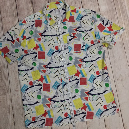 One Resolution Multi Print Short Sleeve Shirt Size XL