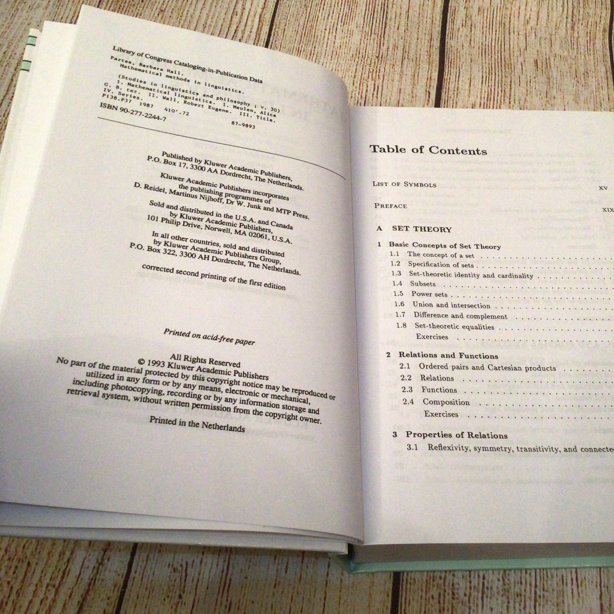 Mathematical Methods in Linguistics (1993, Kluwer Academic Publishers)