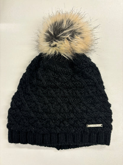 Nevica Black Knitted Bobble Hat OS