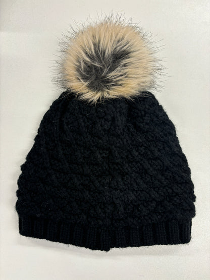 Nevica Black Knitted Bobble Hat OS