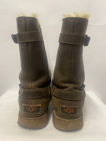 Ugg Australia Brown Leather Waterproof Noria Boots 6.5