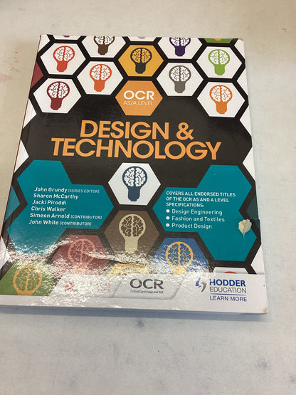 Design & Technology OCR As/A Level  Hodder Education