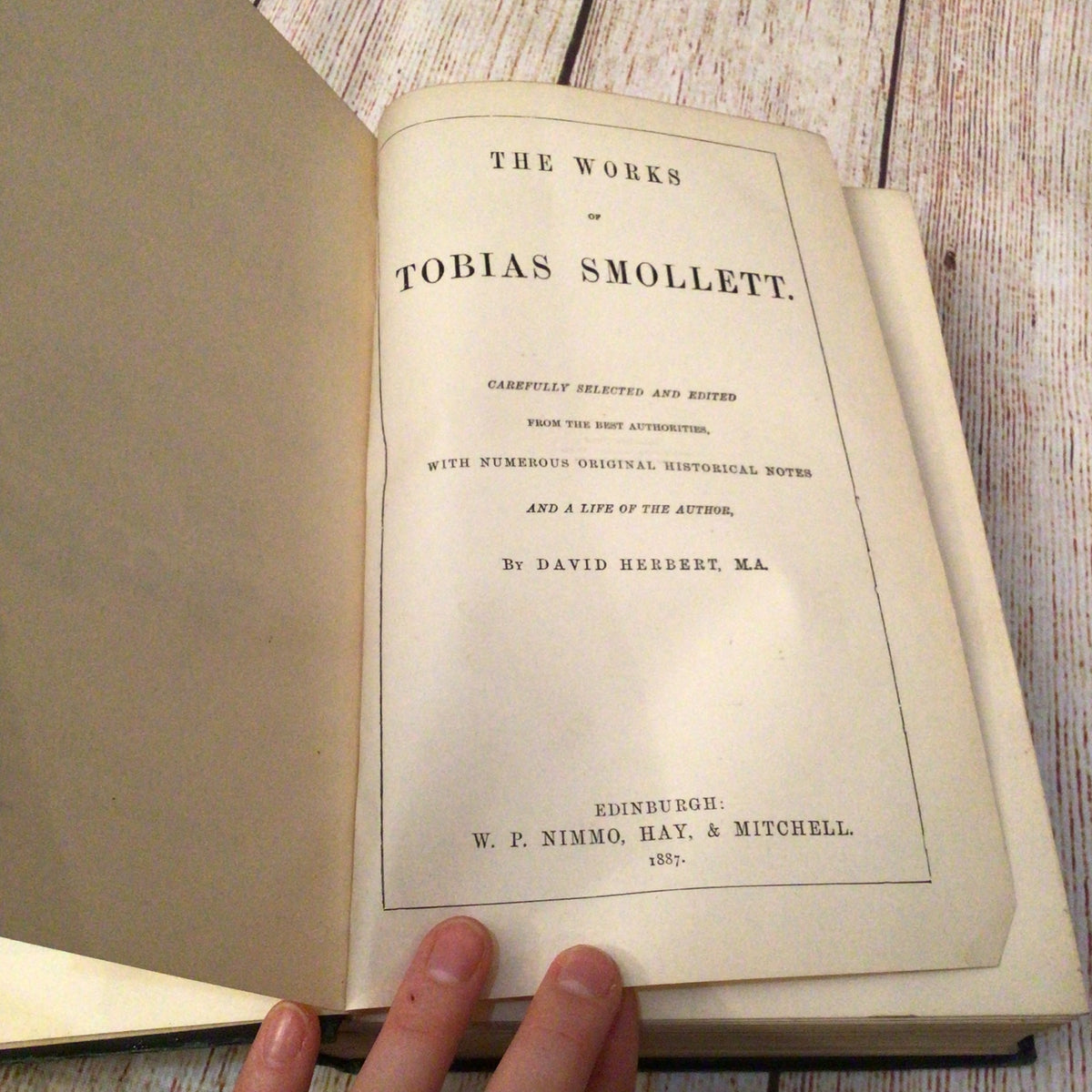 The Works of Tobias Smollett by David Herbert (1887)