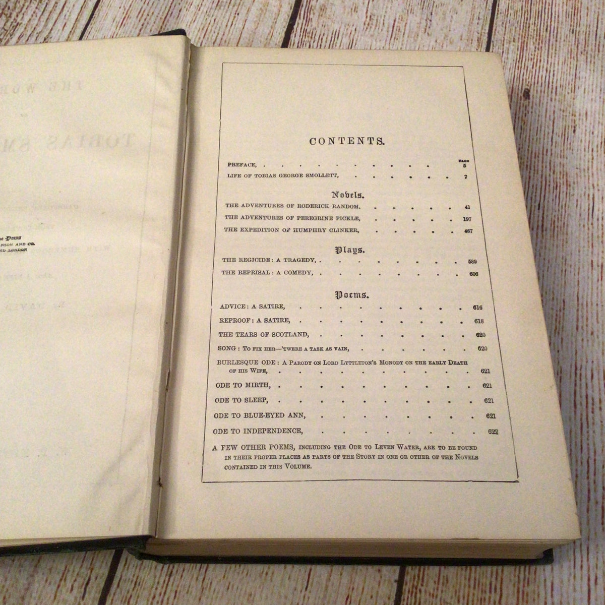 The Works of Tobias Smollett by David Herbert (1887)