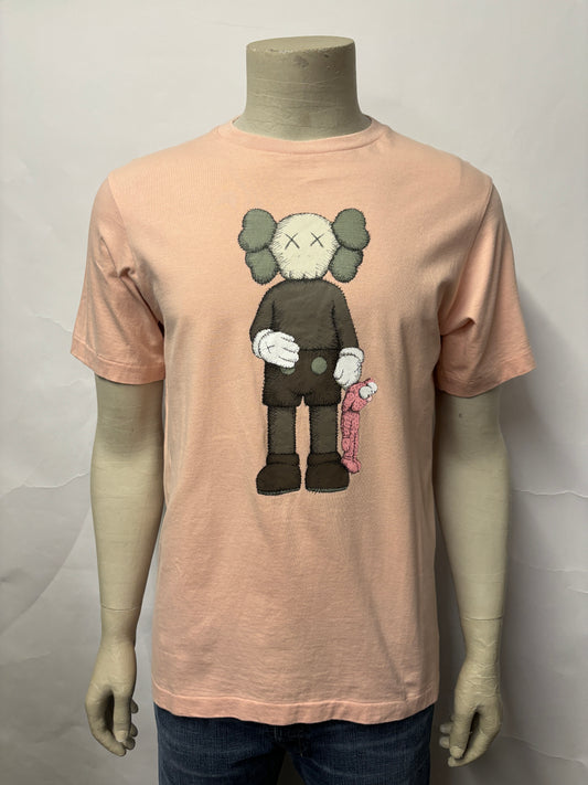 KAWS X Uniqlo Pink Graphic T-shirt Medium