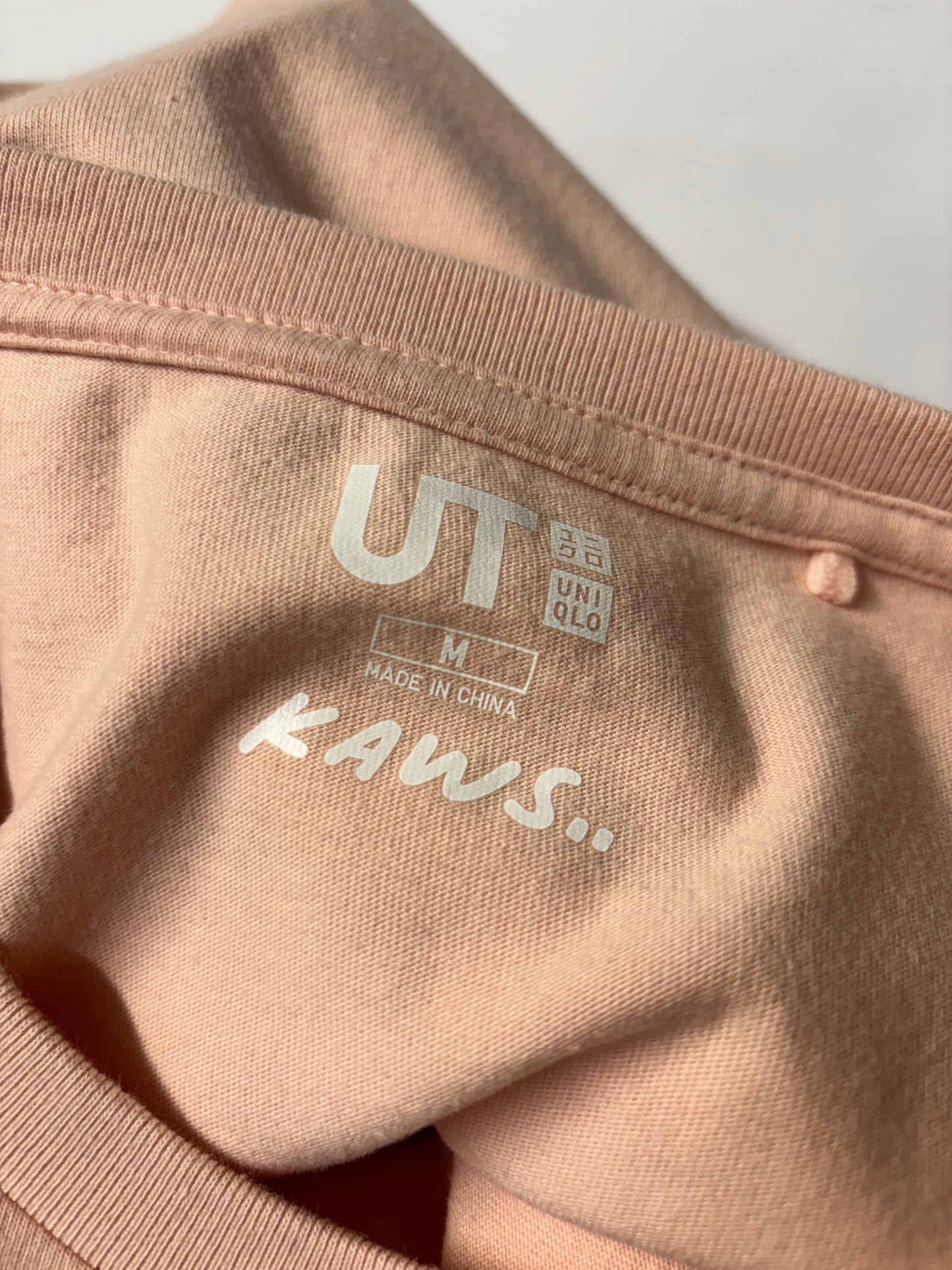 KAWS X Uniqlo Pink Graphic T-shirt Medium