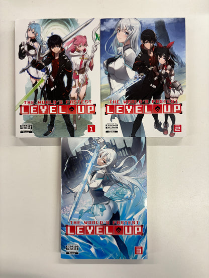 The World's Fastest Level Up Novel 1,2 & 3, Nagato Yamata, Airship/Seven Seas, 2023 (first edition) Eng