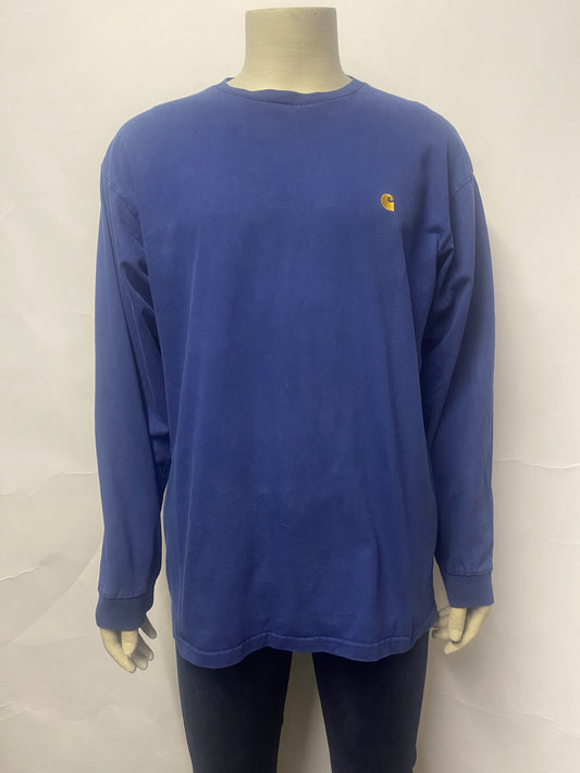 Carhartt WIP Blue Chase Long Sleeve T-shirt XL