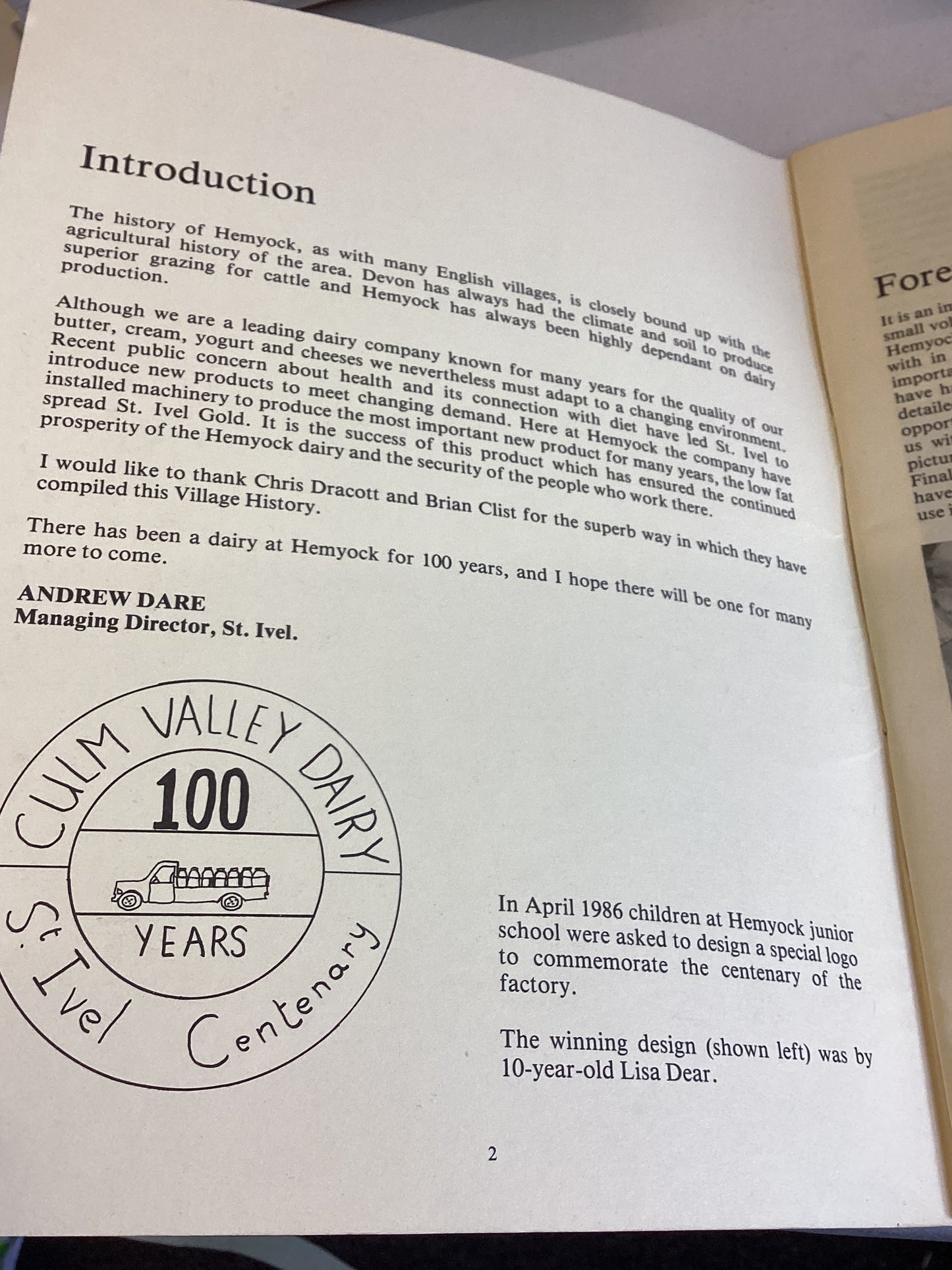 Hemyock A Village History Compiled By Chris Dracott and Brian Clist